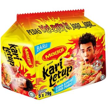 Maggi 2 Min Noodles Kari Letup 5 x 79g