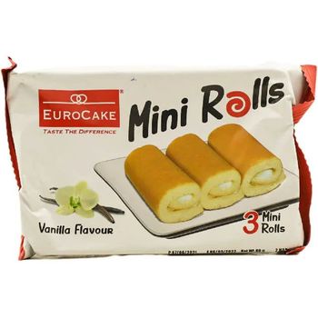 Eurocake 3 Mini Roll Vanilla 60g