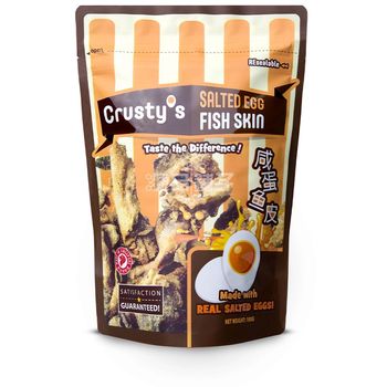 Crusty's Salted Egg Fish Skin 100g