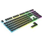 HK Gaming 108 Double Shot PBT Pudding Keycaps Keyset for Mechanical Gaming Keyboard