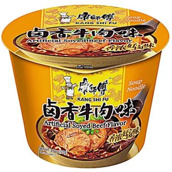 Master Kong Instant Noodle Artificial Soyed Beef Flavour Bowl 110g
