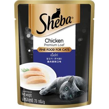 Sheba Cat Pouch Fine Food Chicken Premium Loaf 70g