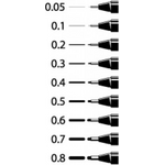 Uni Pin Fine Line Drawing Pen Black Ink