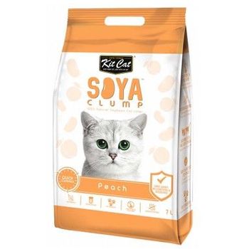 Kit Cat Soya Clump Cat Litter Peach 7l