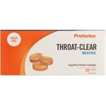 Pretorius Throat Clear Menthol 20 Lozenges