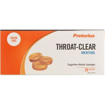 Pretorius Throat Clear Menthol 20 Lozenges