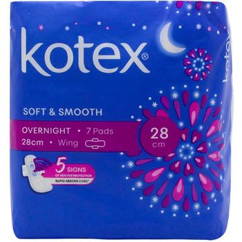 Kotex Soft And Smooth Maxi Night Wing 7pcs 28cm