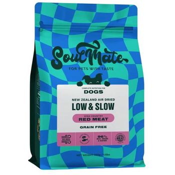 SoulMate Dog Air Dried Low And Slow High Country Red Meat 500g