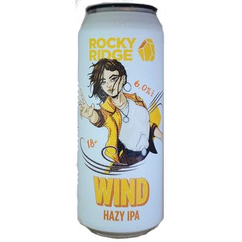 Rocky Ridge Wind Hazy IPA 500mL ABV 6%