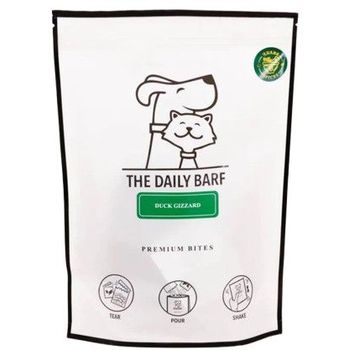The Daily Barf Dehydrated Chewy Duck Gizzard Dog & Cat Treats 90g