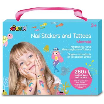 Avenir Nail Stickers And Tattoos Mermaid
