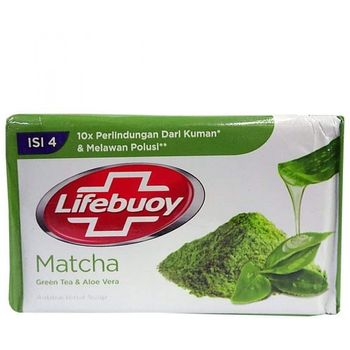 Lifebuoy Anti Bacterial Bar Soap Matcha Green Tea And Aloe Vera 110g