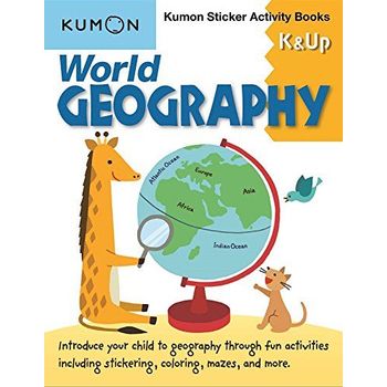 Kumon K Up World Geography Sticker Activity Book