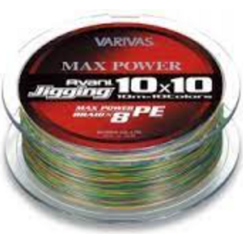 Varivas Avani Jigging 10 X 10 Max Power Pe X8 10m X 10color Marking Line 300m