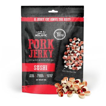 Absolute Holistic Pork Jerky Sushi Dog Treats 100g