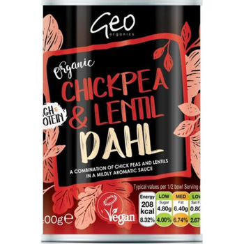 Geo Organics Organic Chick Pea Lentil Dahl 400g