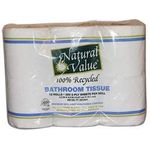 Natural Value Recycled Bath Tissue 2-ply 12 Rolls