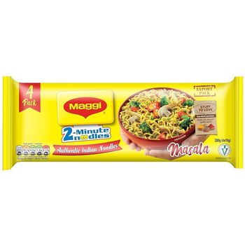 Maggi 2 Minute Instant Noodles 4 Pack Masala Noodles 280g
