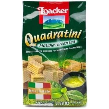 Loacker Quadratini Matcha Green Tea Wafer 110g