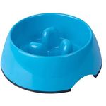 Dogit Go Slow Anti Gulp Feeding Bowl Blue Large 1.2L