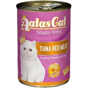 Aatas Cat Canned Food Soupy Stew Red Meat Tuna 400g