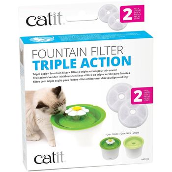 Catit Fountain Frameless Triple Action Filter 2Pcs