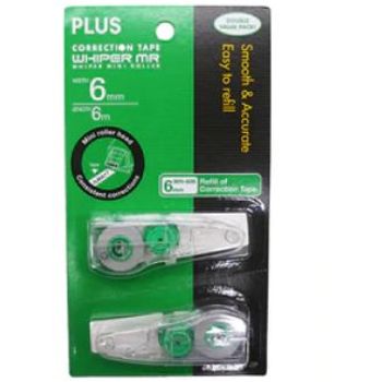 Plus Correction Tape Whiper Mini Roller WH-606R-2P