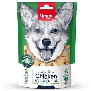 Wanpy Freeze Dried Chicken And Vegetables Dog Treat 40g