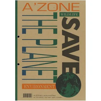 A'zone Lecture Pad Save the Planet A4