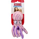 Kong Cuteseas Octopus Corduroy Plush Dog Toy For Small Dogs