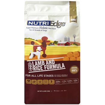 Nutri Edge Holistic Dog Food Lamb and Rice 3kg