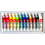Omni Acrylic Colour Paint Set 12cc Tube, 12 / 18 Colours