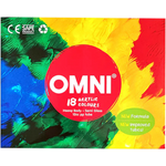 Omni Acrylic Colour Paint Set 12cc Tube, 12 / 18 Colours