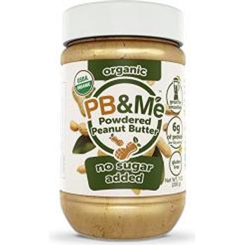 PB & Me Usda Organic Powdered Peanut Butter Keto Snack Gluten Plant Protein No Sugar Added 7 Ounce