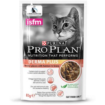 Pro Plan Derma Plus Salmon in Gravy Wet Pouch 85g