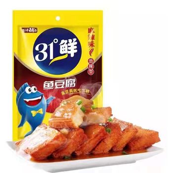 盐津铺子鱼豆腐烧烤味18G | Yanjinpuzi Fish Tofu BBQ Flavor 18g