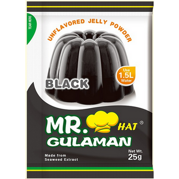 Mr Hat Gulaman Jelly Powder Mix Black 25g