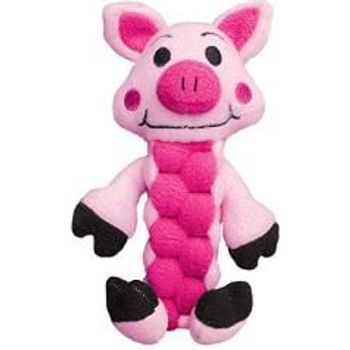 Kong Pudge Braidz Pig Dog Toy Medium Large