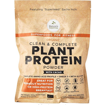 Nature's Superfoods Plant Protein Powder with Cacao 400g