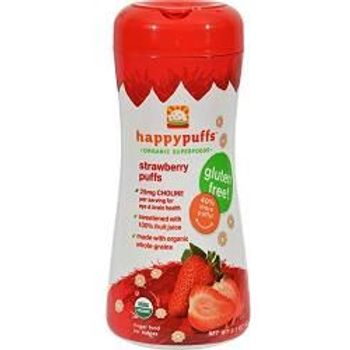 Happy Family Organics - Baby Superfood Puffs, Strawberry & Beet Puffs (2.1oz)