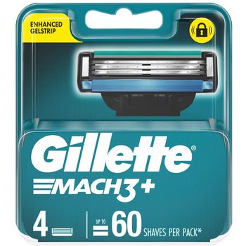 Gillette Mach3 Mens Razor Blades Pack Of 4