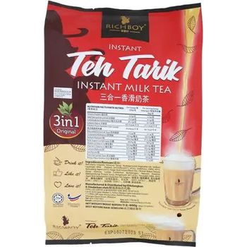 Richboy 3 In 1 Teh Tarik Instant Milk Tea 15pcs 40g