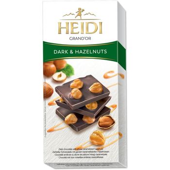 Heidi Grand Dark And Hazelnuts 100g