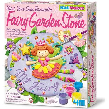 4M Paint Your Own Terracotta Fairy Garden Stone