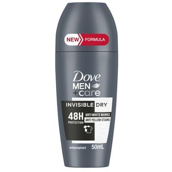 Dove Mens Roll On Deodorant Invisible Dry 50ml