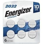 Energizer Cr2032 Batteries 3v Lithium Coin Cell 2032 Watch Battery 6 Count