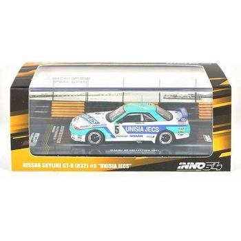 Inno Models Nissan Skyline GT-R R32 #5 Unisia Jecs Macau Guia Race 1992 Diecast Car