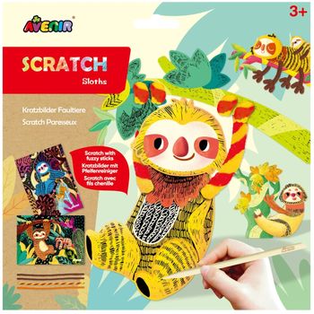 Avenir Scratch Art Sloths