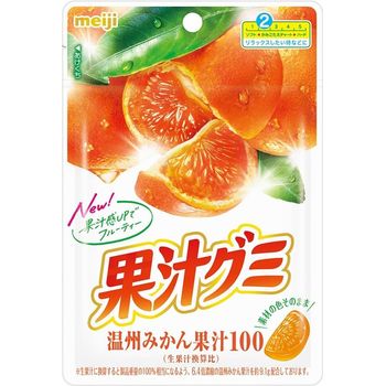 Meiji Fruit Juice Gummy Wenzhou Mandarin Orange 54g