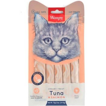 Wanpy Lickable Treat Tuna & Salmon for Cat 5 x 14g